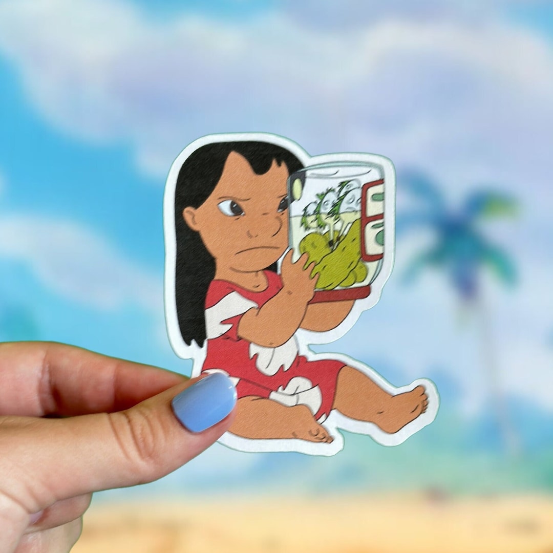 Lilo With Pickle Jar Sticker Disney Voodoo Doll Luau Etsy