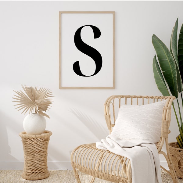 Abstract Letter Art Etsy