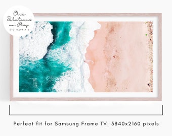 Beach Scene Samsung Frame TV Art | Coastal Ocean View (Digital File)