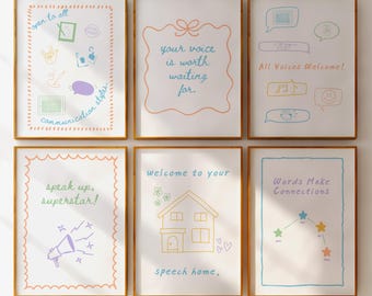Speech Therapy Prints | SLP Wall Art