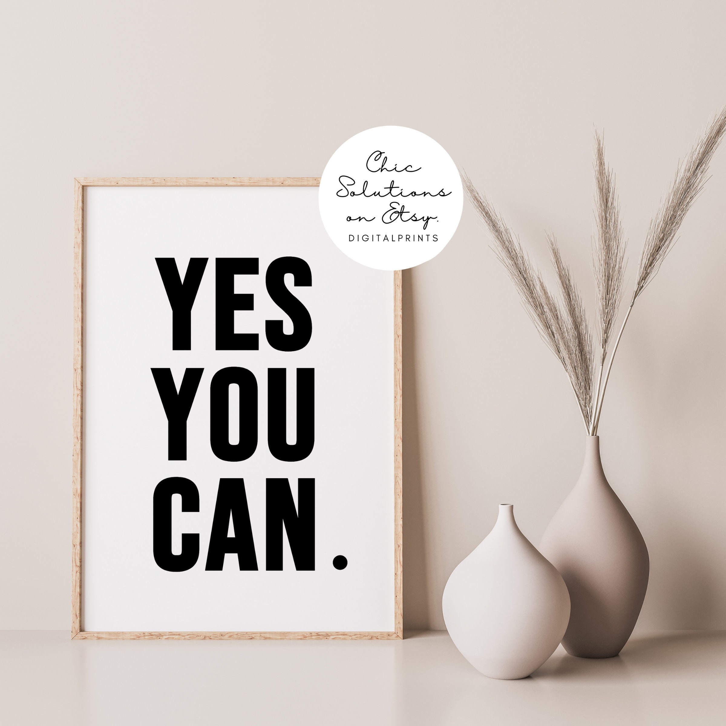 Yes You Can print by Typobox