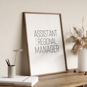 The Office TV Show Print • Assistant To The Regional Manager (Digital Download)