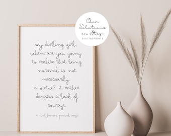 Praktische magische quote kunstprint, inspirerende muurdecoratie (digitale download)