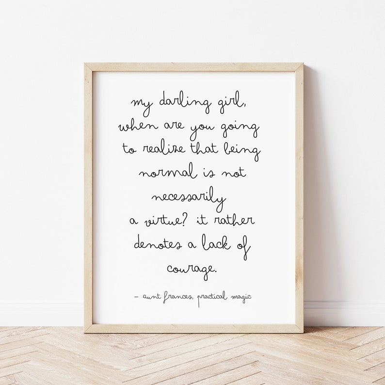 Practical Magic Quote Art Print, Inspirational Wall Decor (digital ...