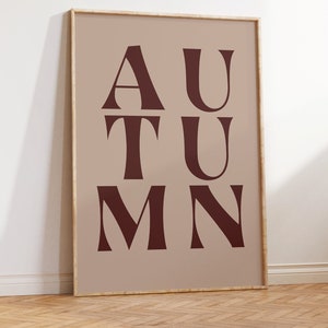 Herbst Wandkunst, Herbst Poster, druckbare Wandkunst, Typografie Print, erdige getönten Druck, Herbst Wandkunst, Boho Herbst Druck