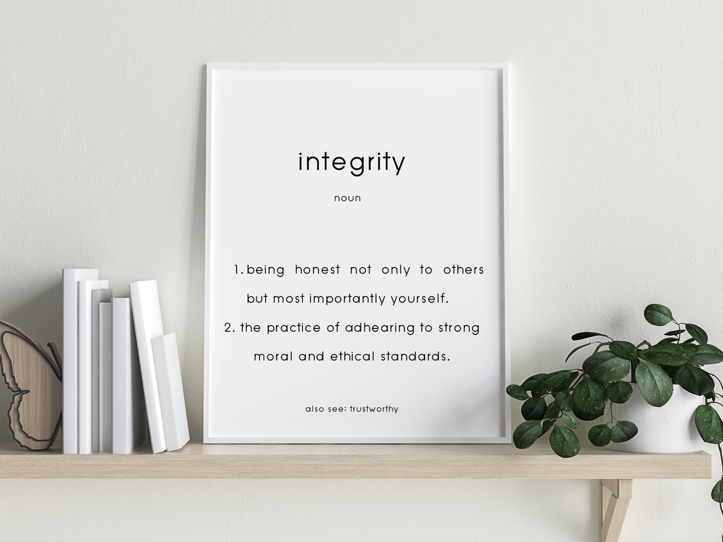 Infographic Definition Of Integrity Dictionary