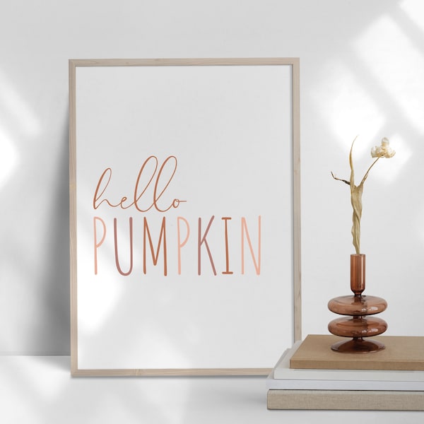 Hello Pumpkin Sign, Fall Wall Hangings, Fall Wall Decor, Autumn Decor, Farmhouse Decor, Rustic Fall Sign, Autumn Decorations, Home Decor