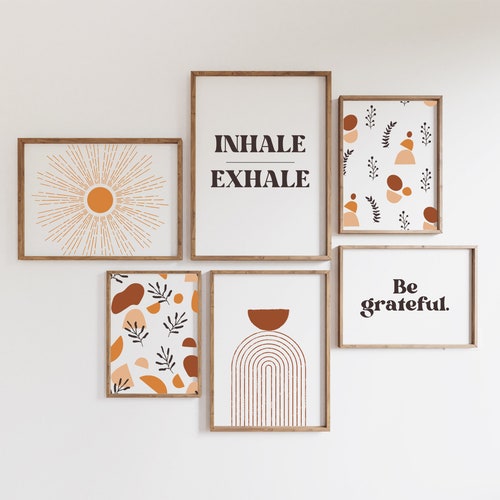 Home Office Set Set of 6 Prints Office Wall Decor Home Etsy