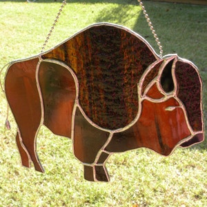 Stained Glass Buffalo (Bison)