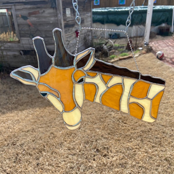 Stained Glass Giraffe Etsy
