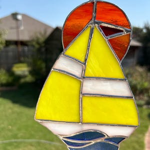 Stained Glass Sailboat
