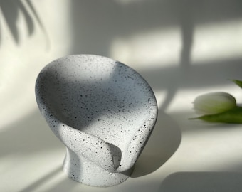Self-draining soap dish in natural stone look | with drain | Soap tray with base | Bathroom accessories | Handmade