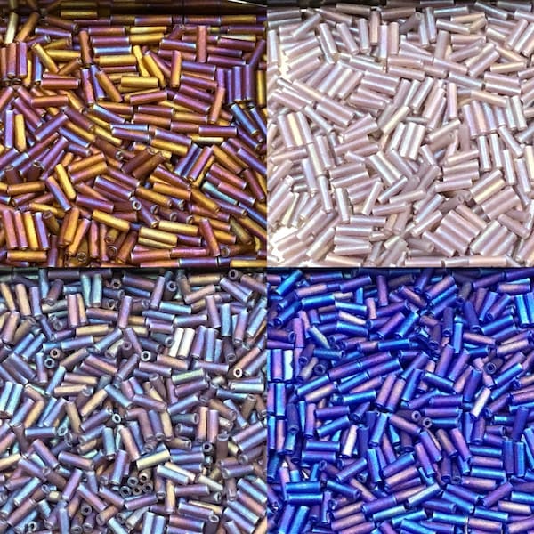 Vintage Bugle Beads Etsy