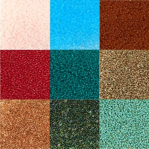 Set#1 - Size 15/0 Miyuki Seed Beads - 15gm bag
