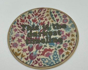 Sticker, darkest timeline, community, abed, hand embroidery, embroidery, decor