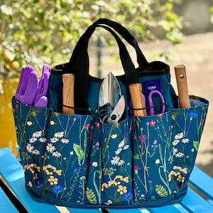 Gardening Tool Bag and Tote, Tool Bag, Gift for Gardener, Garden Tool Organizer, Garden Tote Bag
