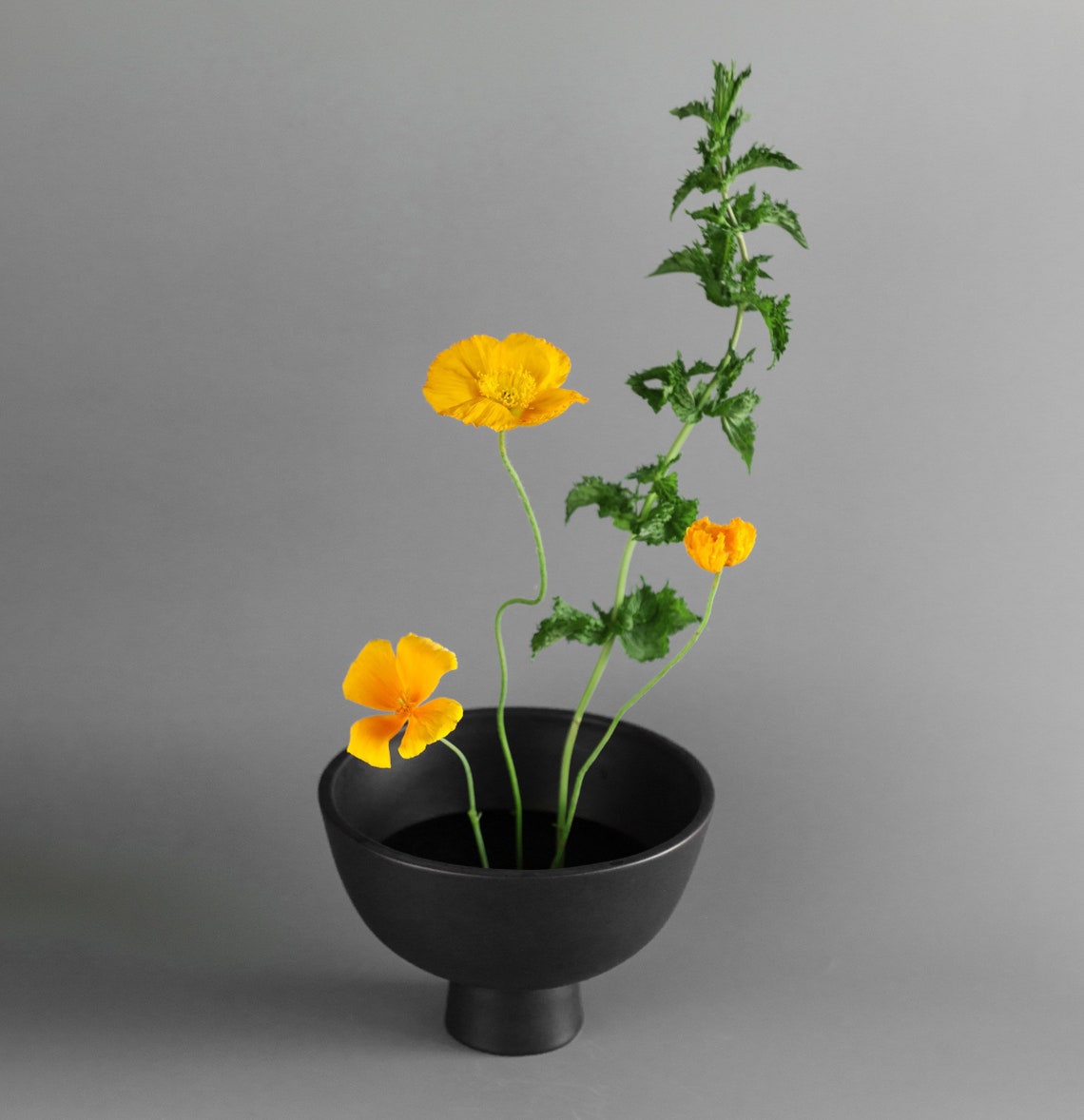 Japanese Style Ikebana ceramic Vase Etsy