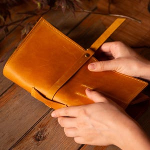 Bonsai Leather Tool Roll, Camel Keeper, Personalized Gift image 10