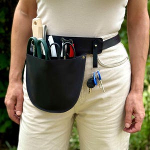 Leather Tool Belt: Florist Gardener Tool Pouch
