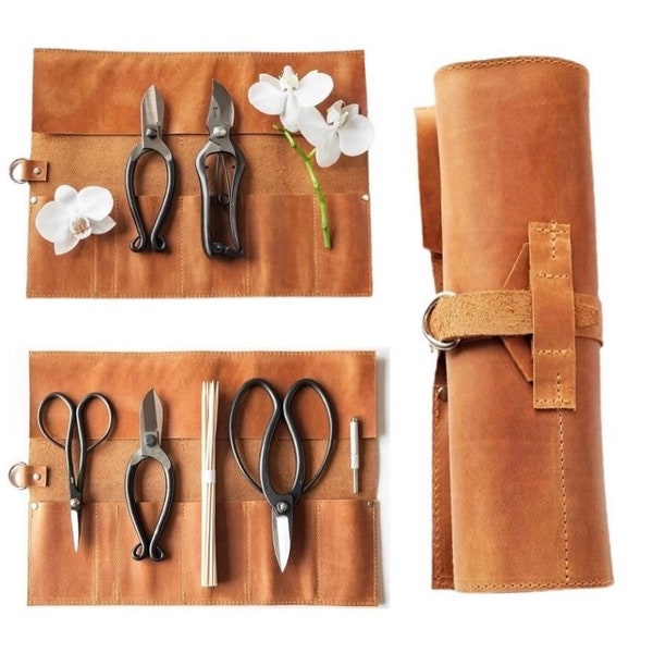 Bonsai Leather Tool Roll Etsy