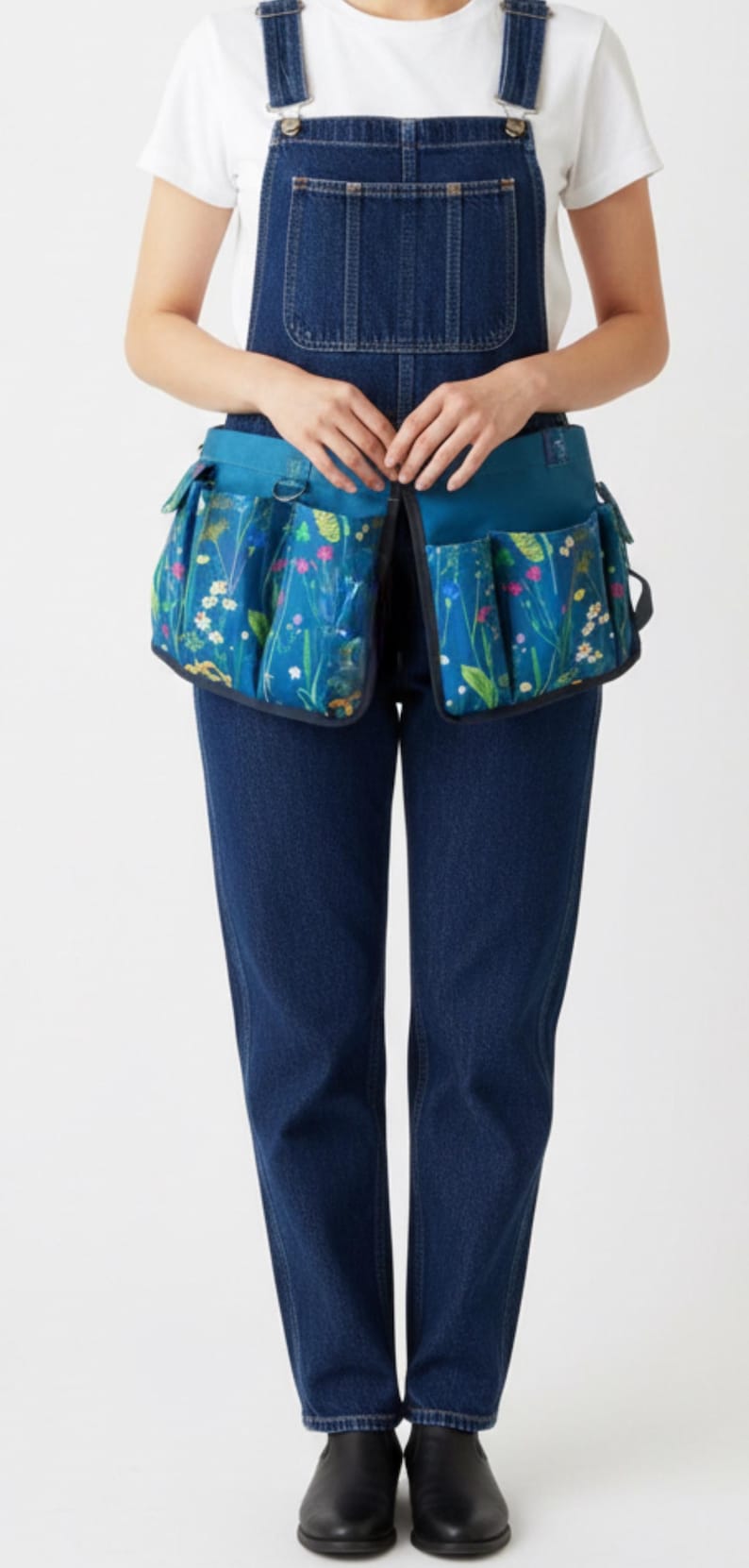 Floral Garden Tool Belt: 6-Pocket Waterproof Gardening Apron image 12