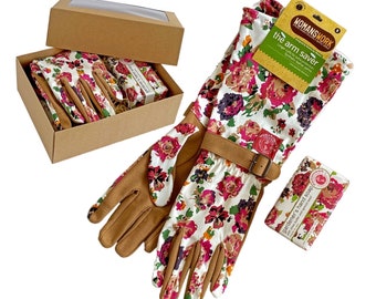 Gant de jardin taille S/M/L + savon, coffret cadeau, cadeau fête des mères, cadeau pour jardinière, gants de jardin, jardinage, cadeau pour elle