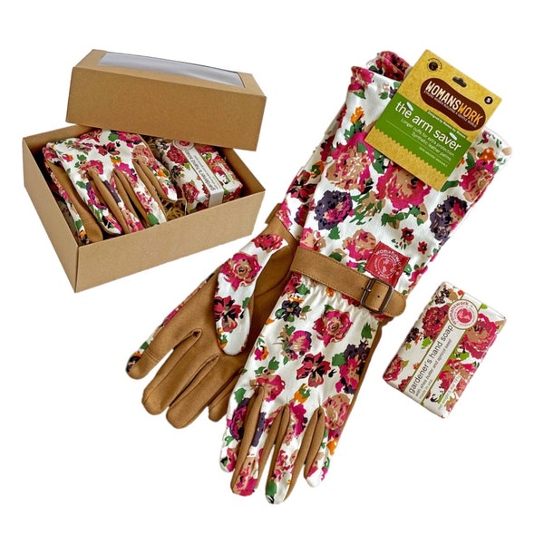 Garden Arm Saver Glove size S/M/L + Soap, Gift Set, Mother’s Day Gift, Gift for Garden Girl, Garden Gloves, Gardening, Gift for Her