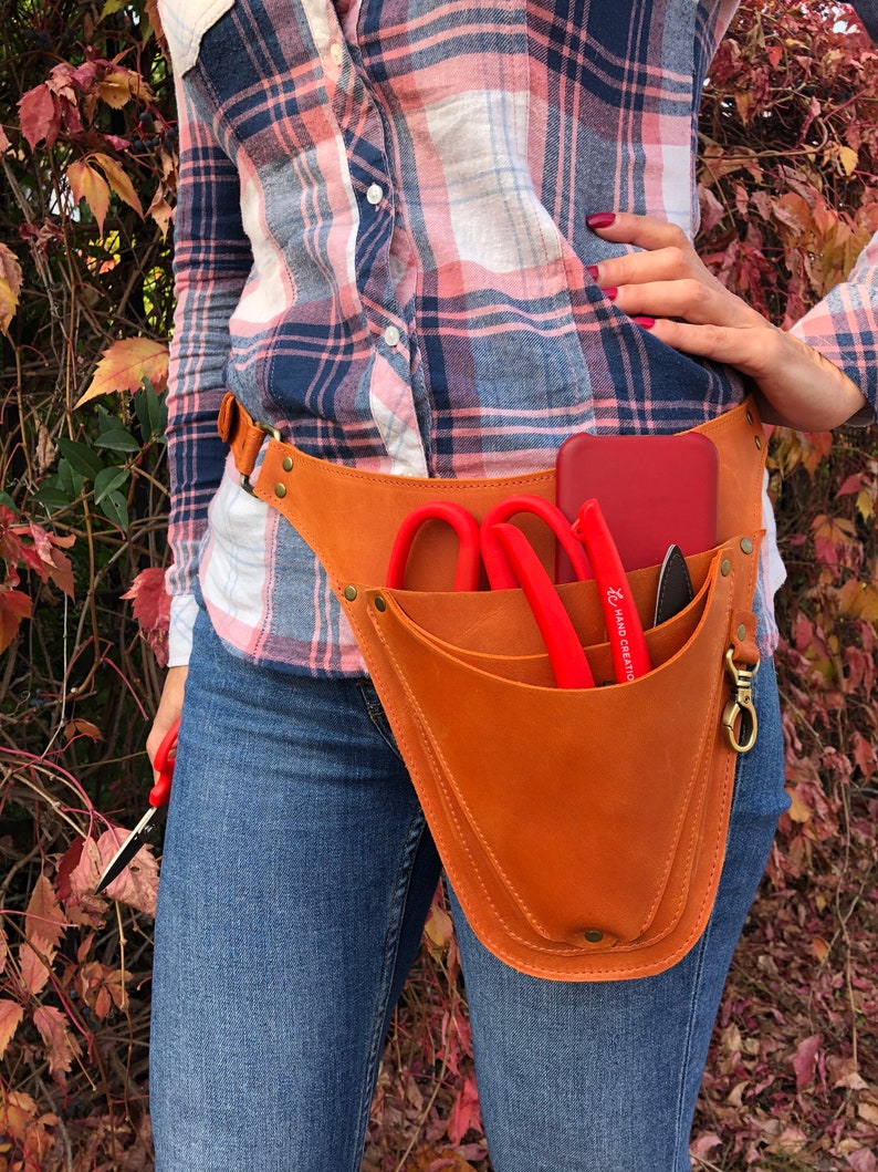 Leather Tool Belt for Florist or Gardener Tool Pouch Tool Etsy