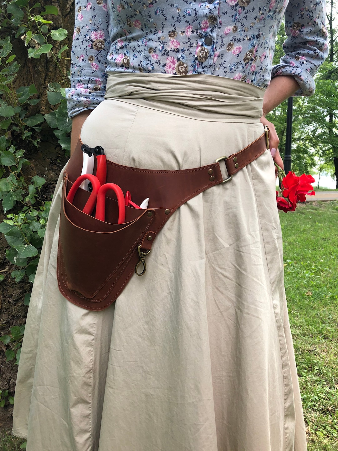 Personalised Leather Tool Belt for Florist or Gardener Tool Etsy