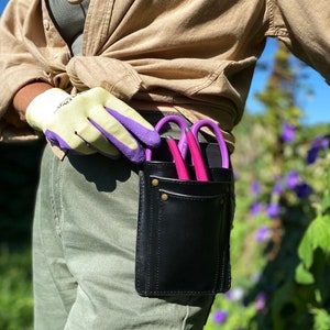 Leather Tool Belt: Florist, Gardener Tool Pouch