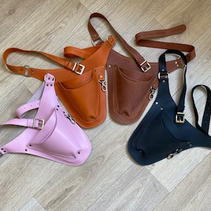 Handgefertigter Leder-Werkzeuggürtel für Floristen oder Gärtner, Leder-Werkzeugtasche, Werkzeugtasche, Muttertagsgeschenk, Weihnachtsgeschenk