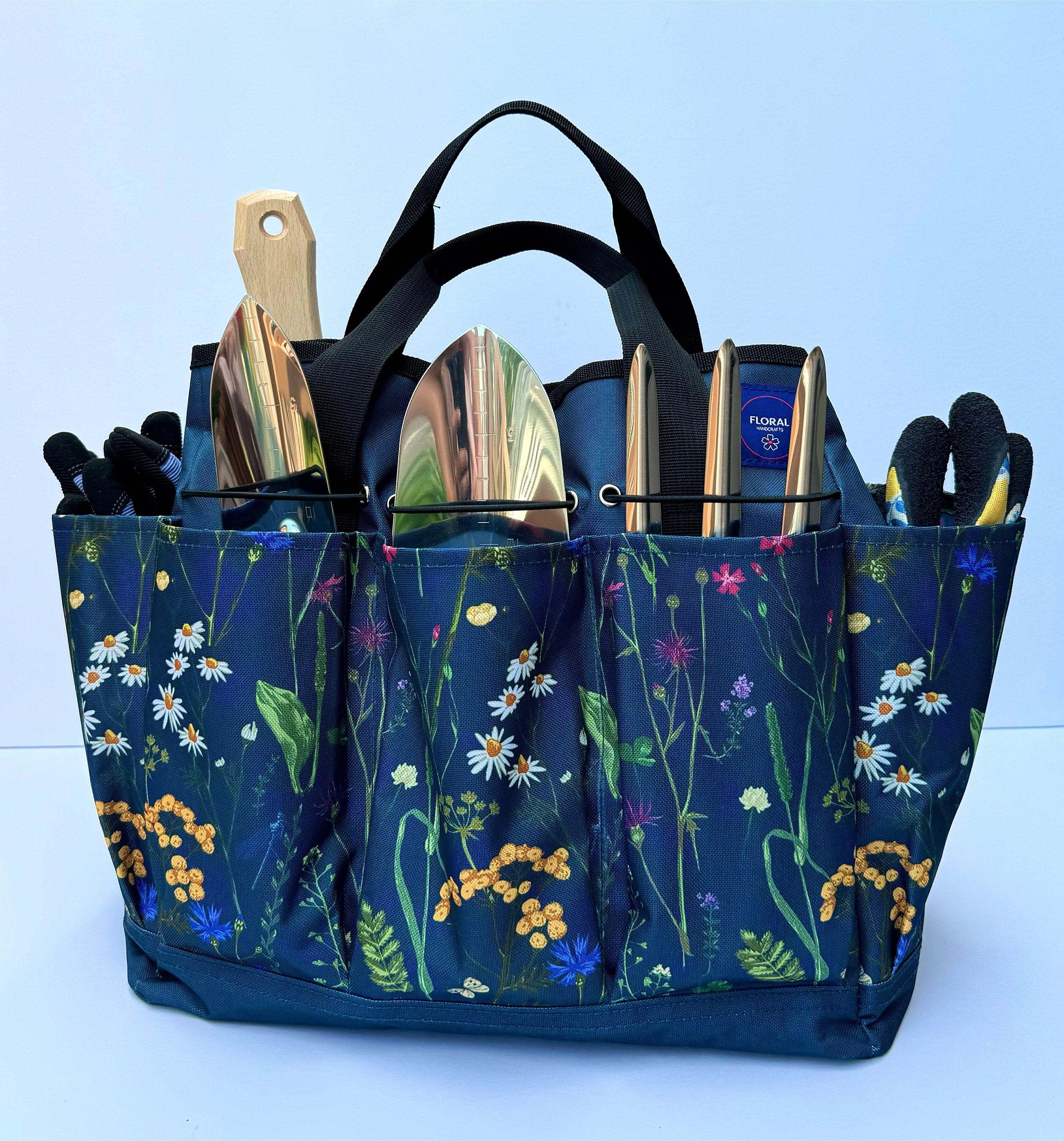 新品ROUGH AND SWELL STENCIL GARDENER TOTE Garden Tool Bag, Garden Tote Bag With 8 Pockets, Canvas