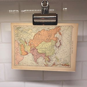 1914 Vintage Map of Asia