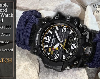 Correas de repuesto para reloj de supervivencia Casio G-Shock Mudmaster GWG-1000 Series Paracord