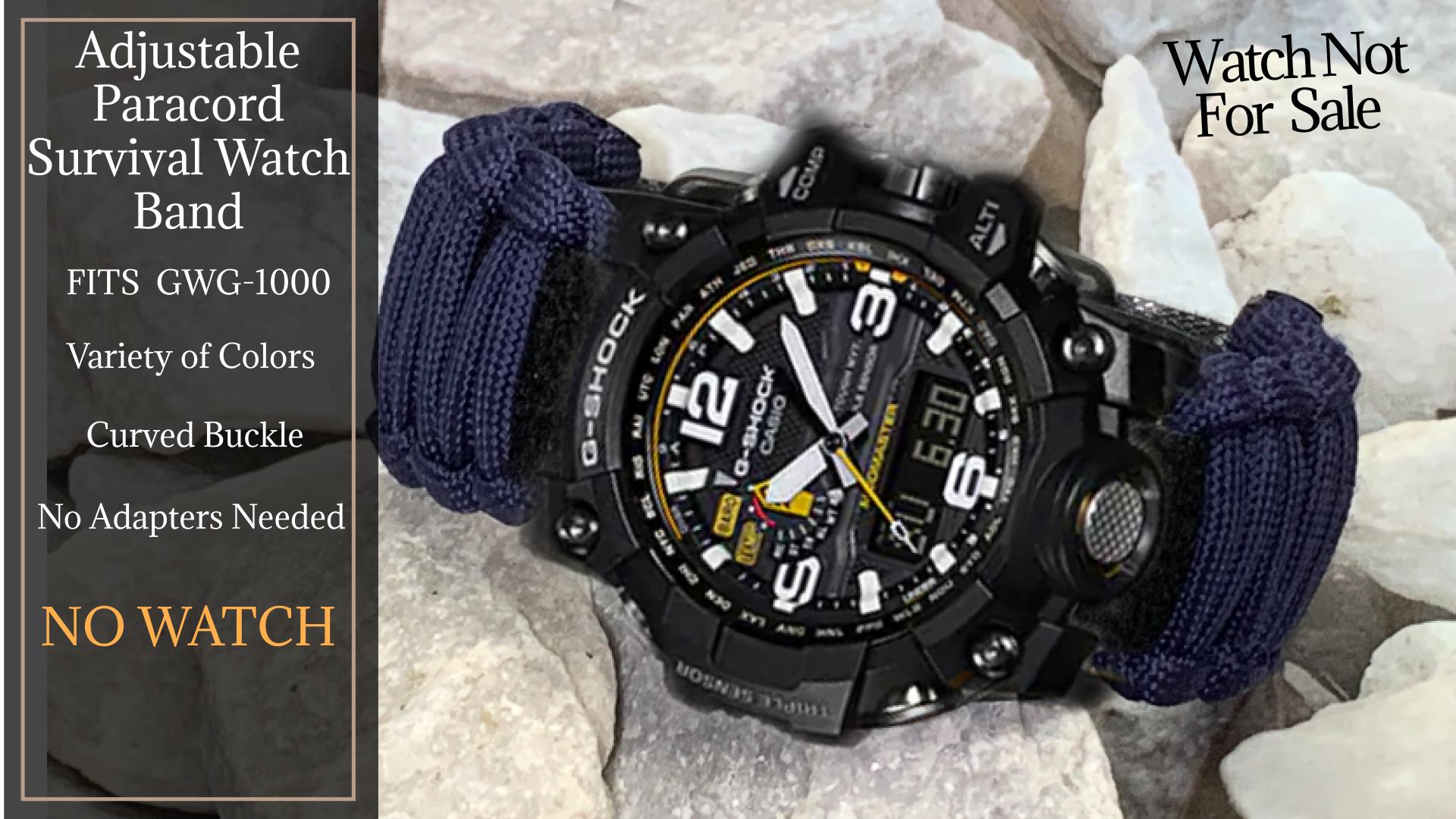 Casio G-shock Mudmaster GWG-1000 Series Paracord Survival