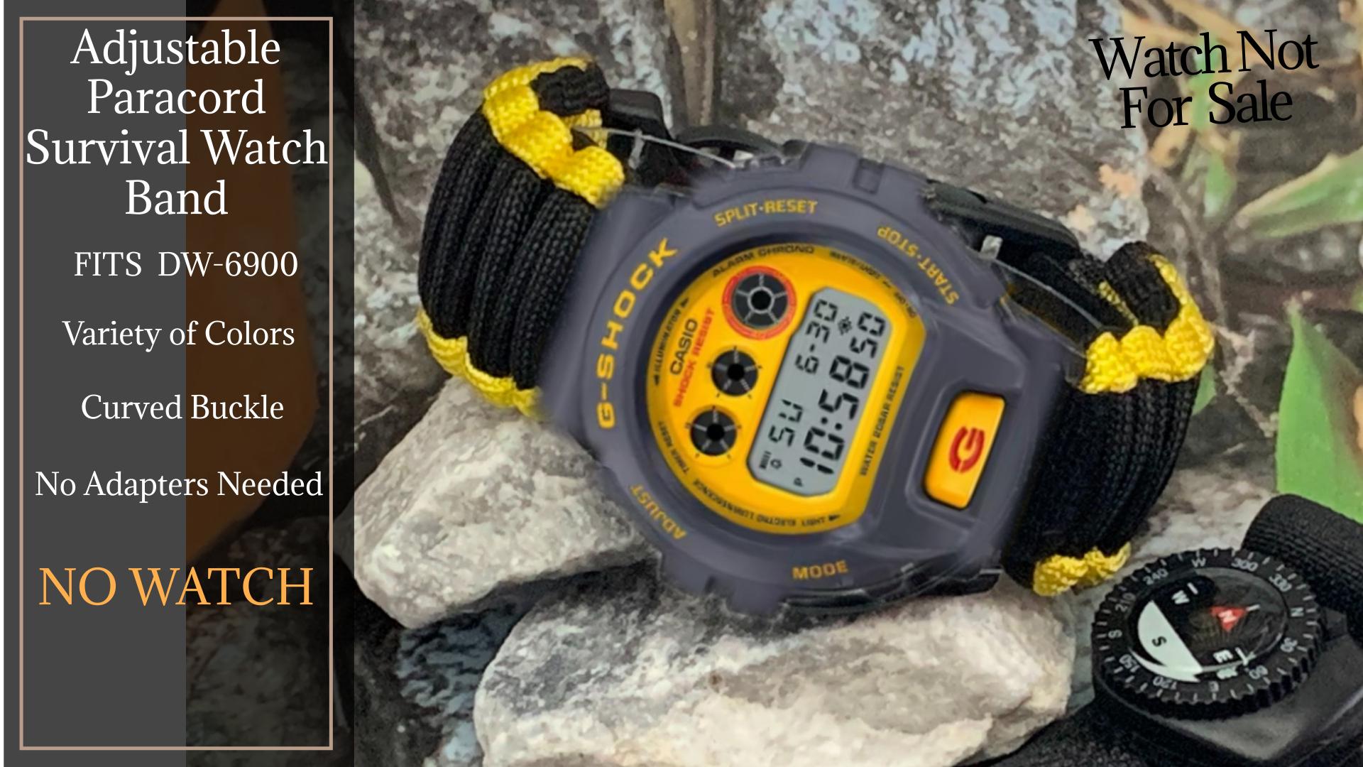 Casio G-shock DW-6900 Series Adjustable Paracord Survival