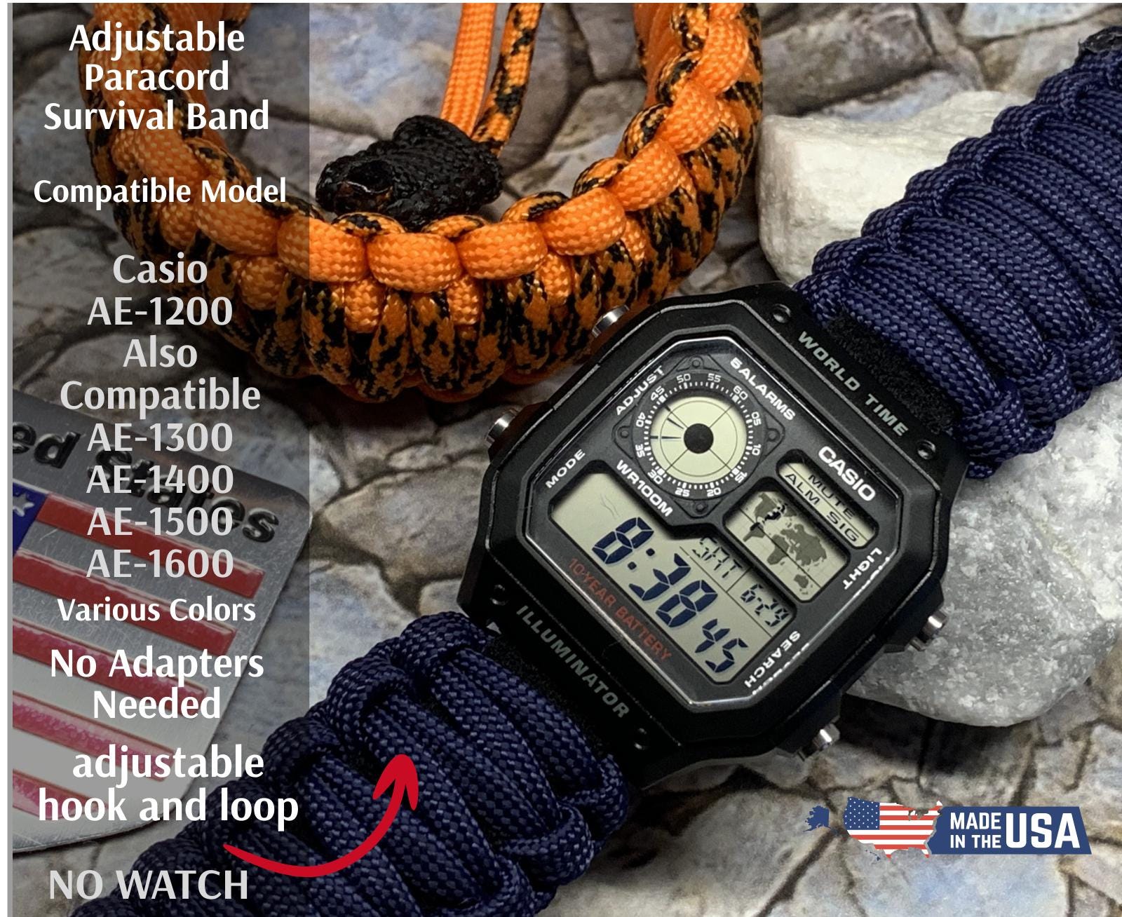 MCXGL Cinturino di ricambio in resina compatibile con Casio G-shock GG-1000 Mudmaster GSG100 GWG100 Cinturino per orologio da uomo in acciaio inossidabile nero