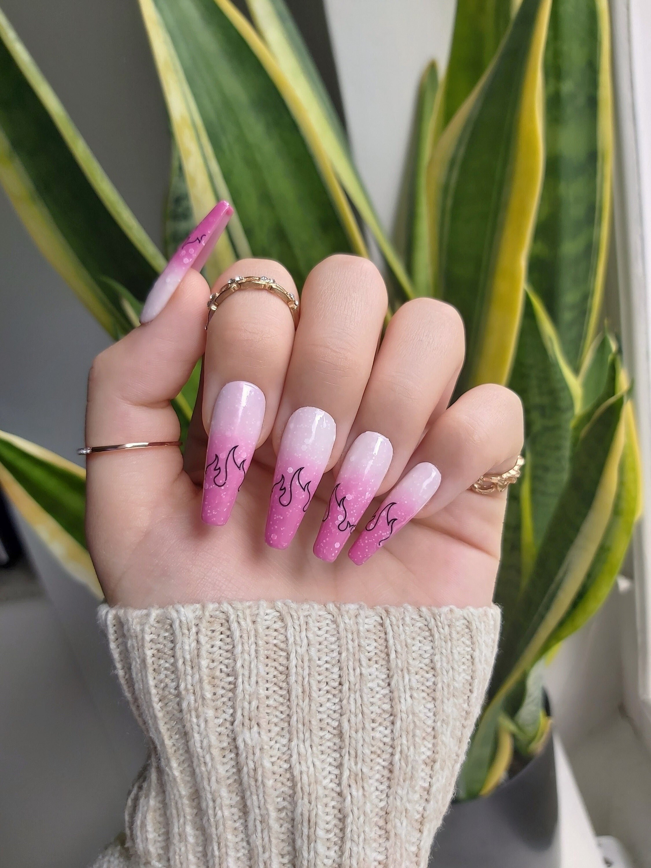 Color-changing Nails / White Nails - Etsy Color-changing Nails / White Nails - Etsy