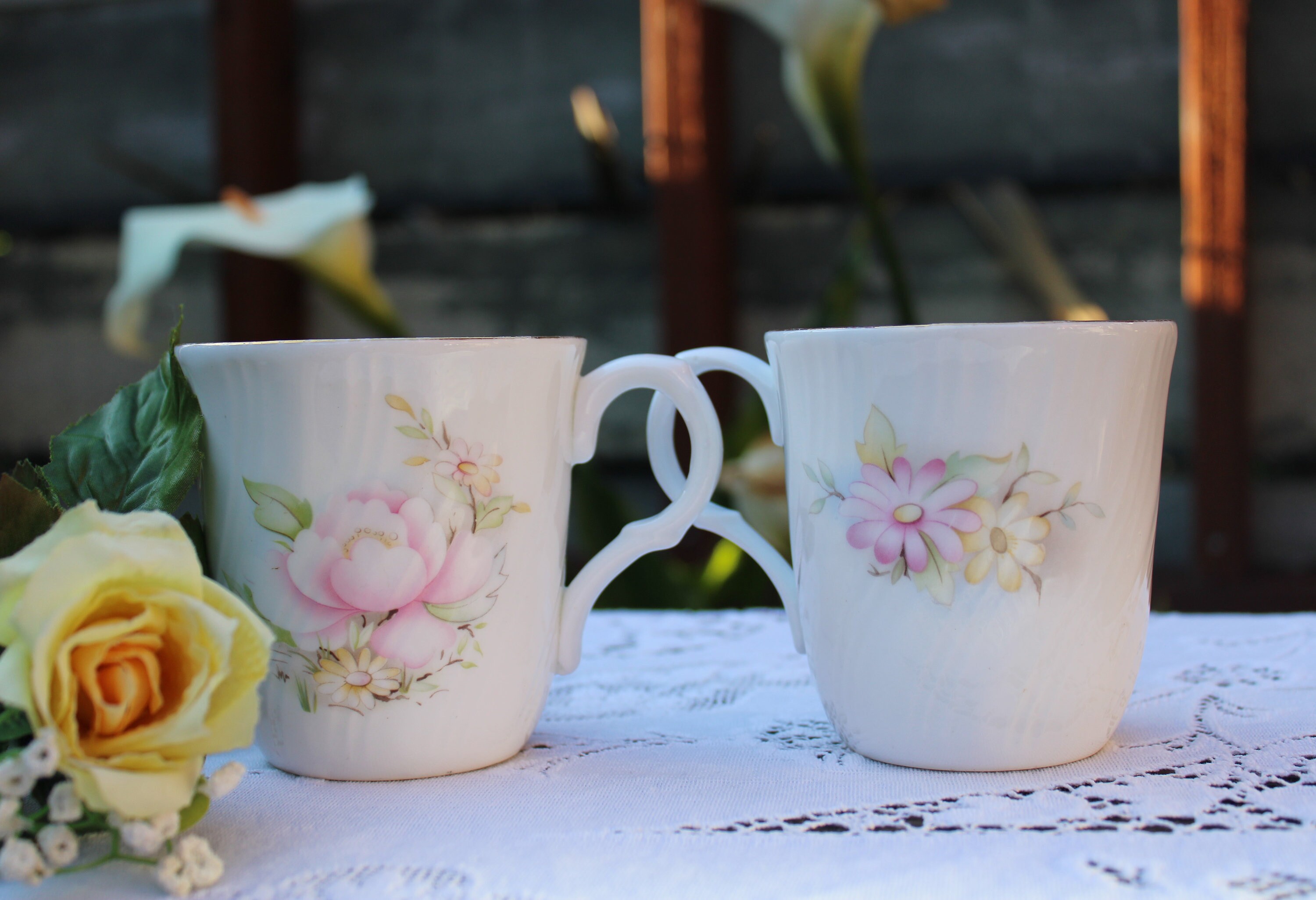 Set of 2 Sadler Mugs Wellington Bone China Made in England Etsy