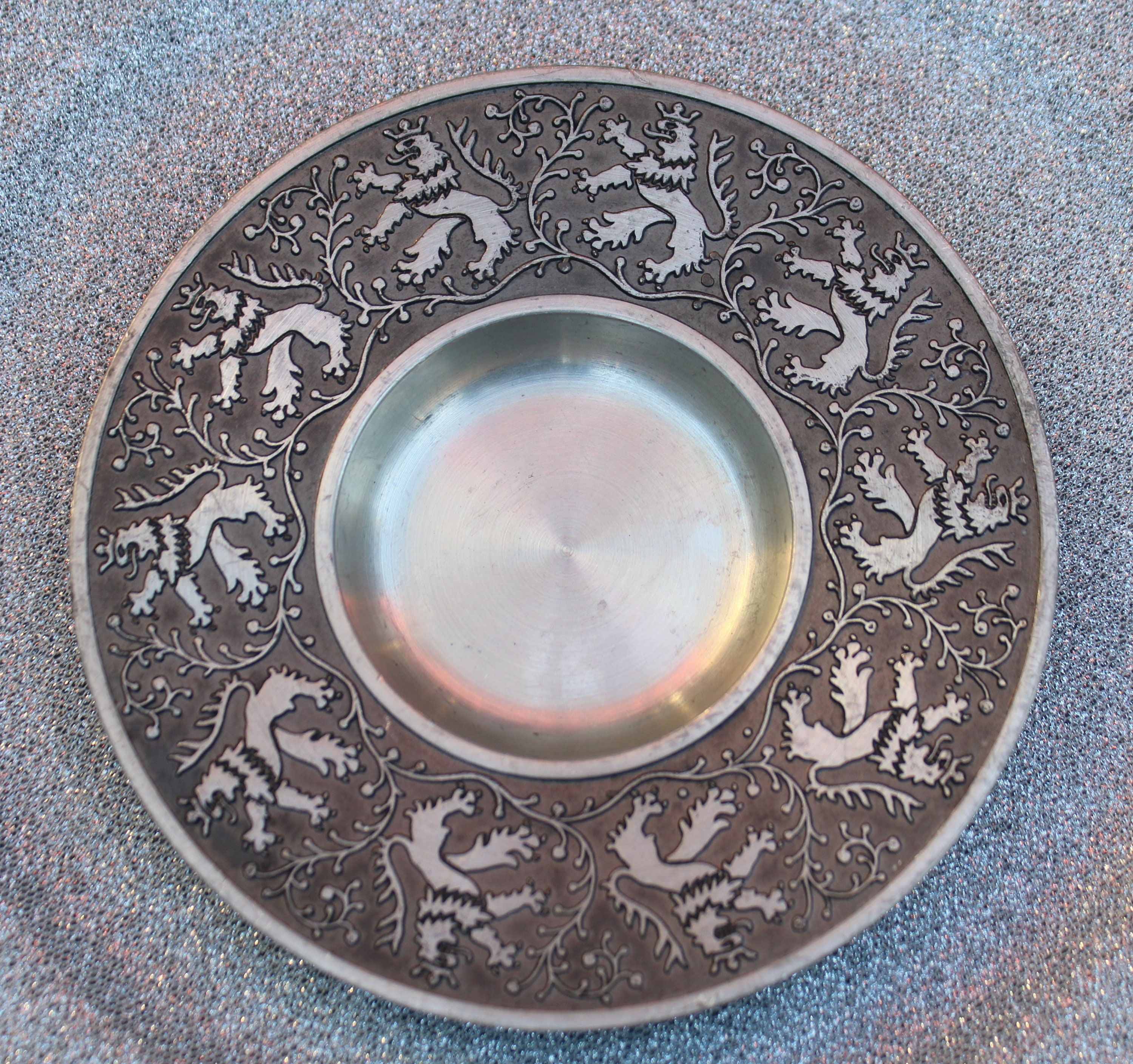 Vintage Pewter Dish,