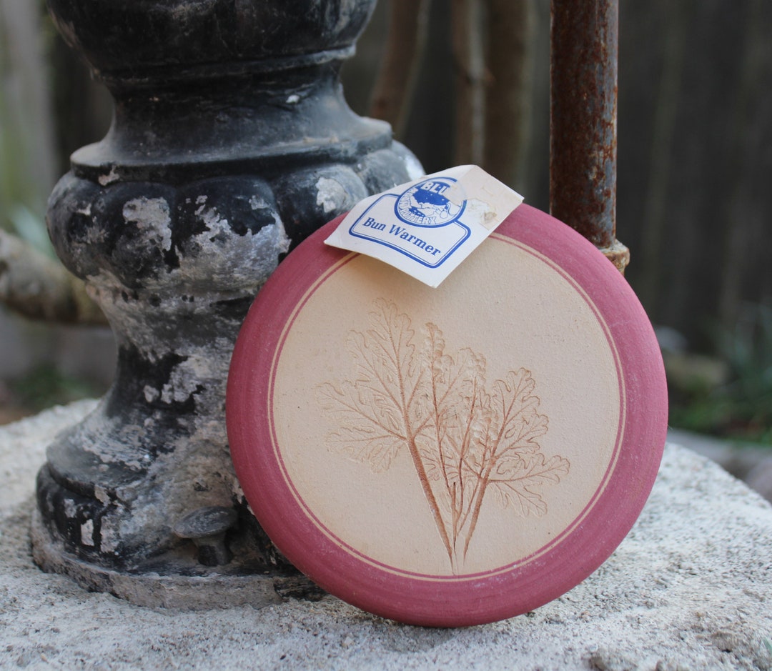 Vintage Bun Warmer Blue Moon Pottery Bread Warmer Original Etsy