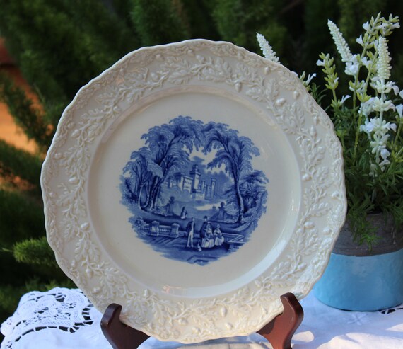 Antique plate set hot sale