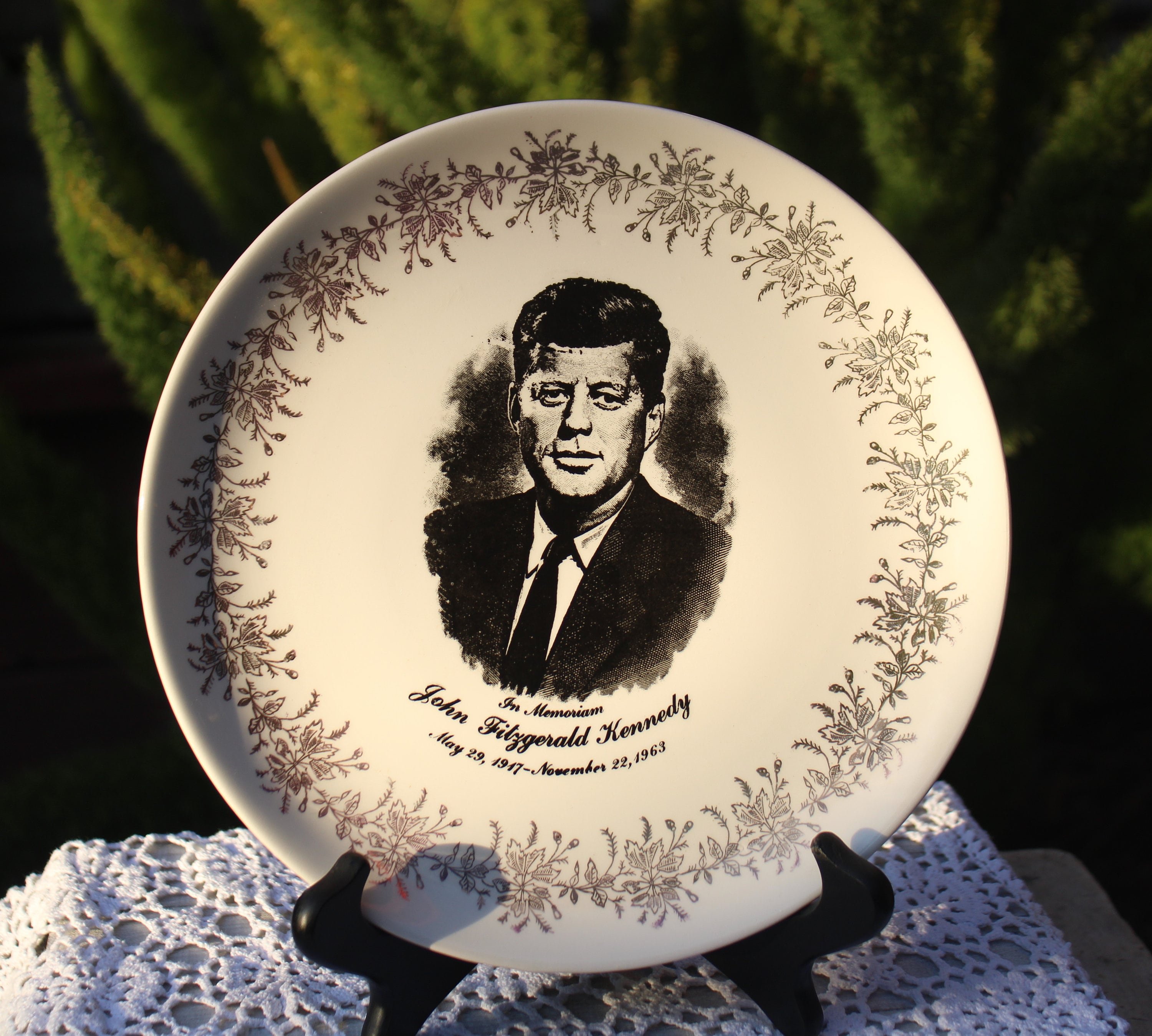Vintage J.F.K Commemorative Plate Kennedy Plate 35th - Etsy India