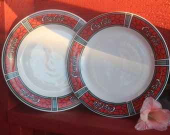1990年代ヴィンテージ コカ・コーラ セラミック 10.5インチ ディナー