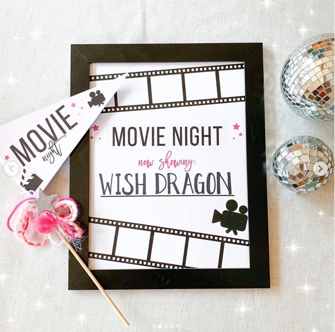 Movie Night Printables Family Movie Night Printables Kids Girls Movie ...
