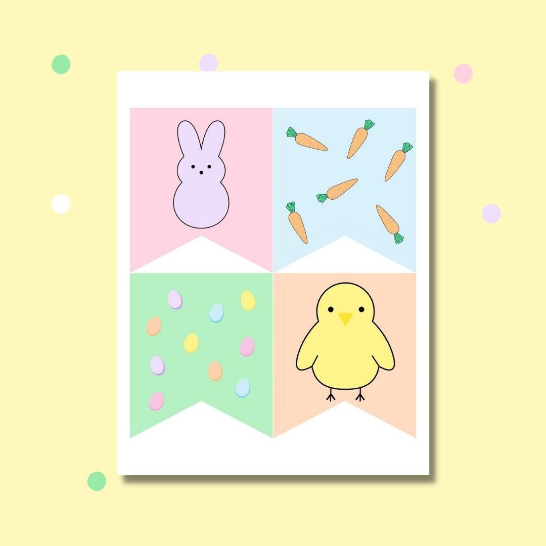 Easter Banner Printable Easter Decor Easter Printable Etsy Easter Banner Printable Easter Decor Easter Printable Etsy