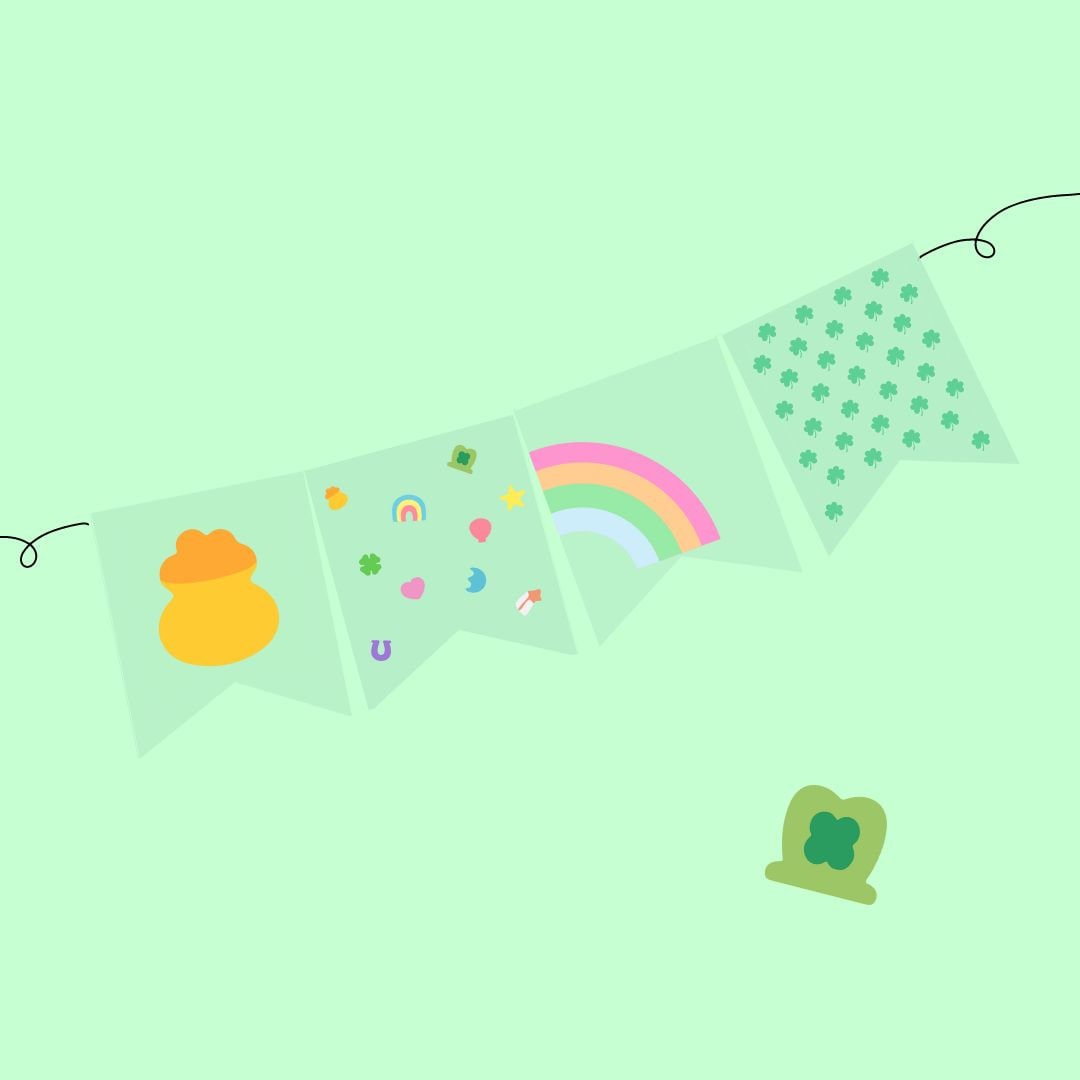 St. Patrick's Day Printable Banner St. Patrick's Day for Kids St