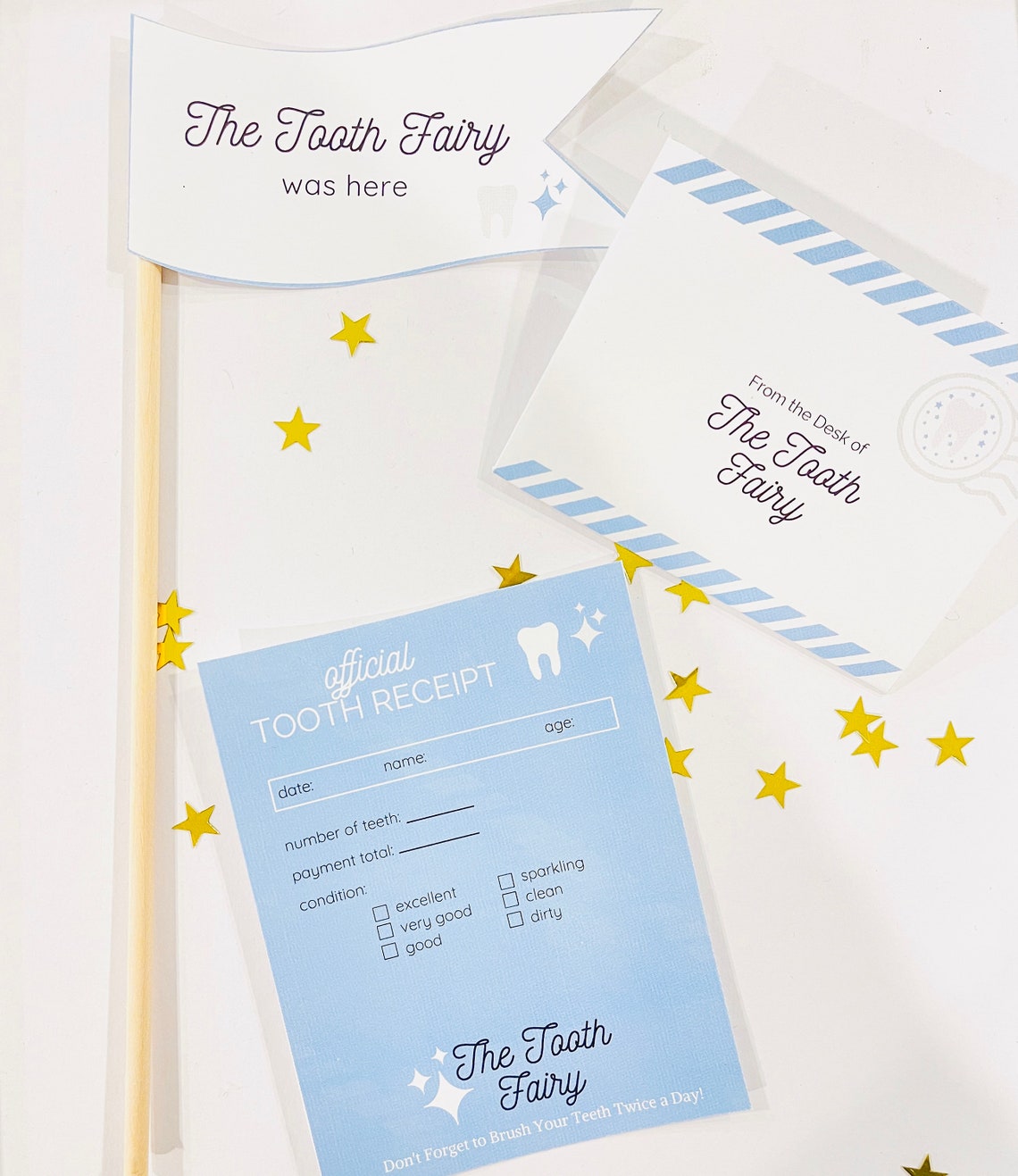 Tooth Fairy Letter Printable Tooth Fairy Receipt Tiny | Etsy