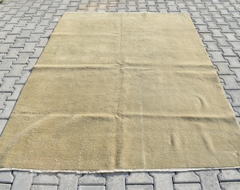 Handmade Wool Turkish Rug 5x7 ft - Anatolian Vintage Rug