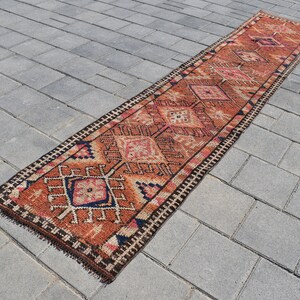 2X12 VINTAGE RUNNER,Turkish Runner 2x12,2x12 Oushak Runner,2x12 ft Rug,Turkish Runner 2x12,Turkey Runner Rug,Home Decor,2&#39;6x12&#39;1 ft,478-B